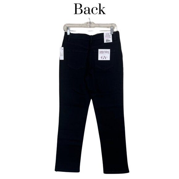 NWT Gloria Vanderbilt Amanda Black Jeans Size 4 short The Original Slimming Jean - Picture 2 of 10